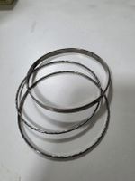Set of Three Metal Bangle Bracelets Silver Tone Used