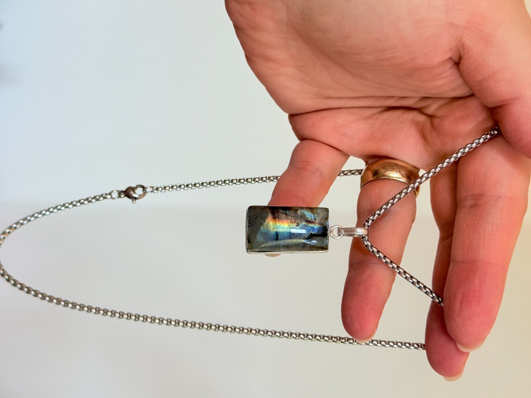 Catenine: Collier avec Labradorite – Nuovo e nell'imballaggio originale da Genève venduto da AWWA 4