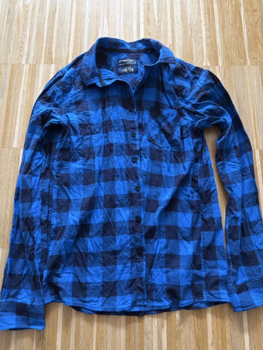 Chemises, T-shirts & Polos: Checked shirt blue check  – D'occasion à Zürich par ros_jy6w