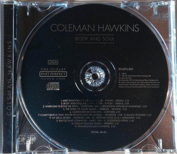 CD: Body and Soul - Coleman Hawkins - include "When Day is Done" – Usato da Unterbäch venduto da yohanson 2