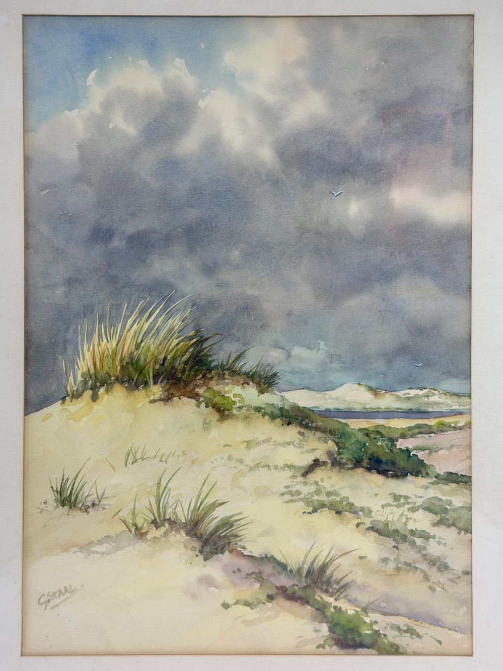 Dipinti: Pierre Gustave Eugene STAAL - Aquarelle Paysage Marin – Usato da Morges venduto da mod_q7tt 2
