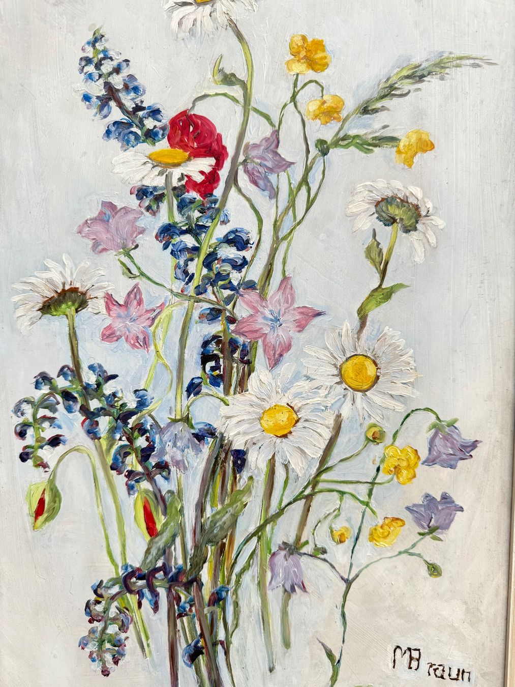 Posters & Illustrations: Wiesenbild Wildblumen sign – D'occasion à Oberhasli par Kantenspringer 2