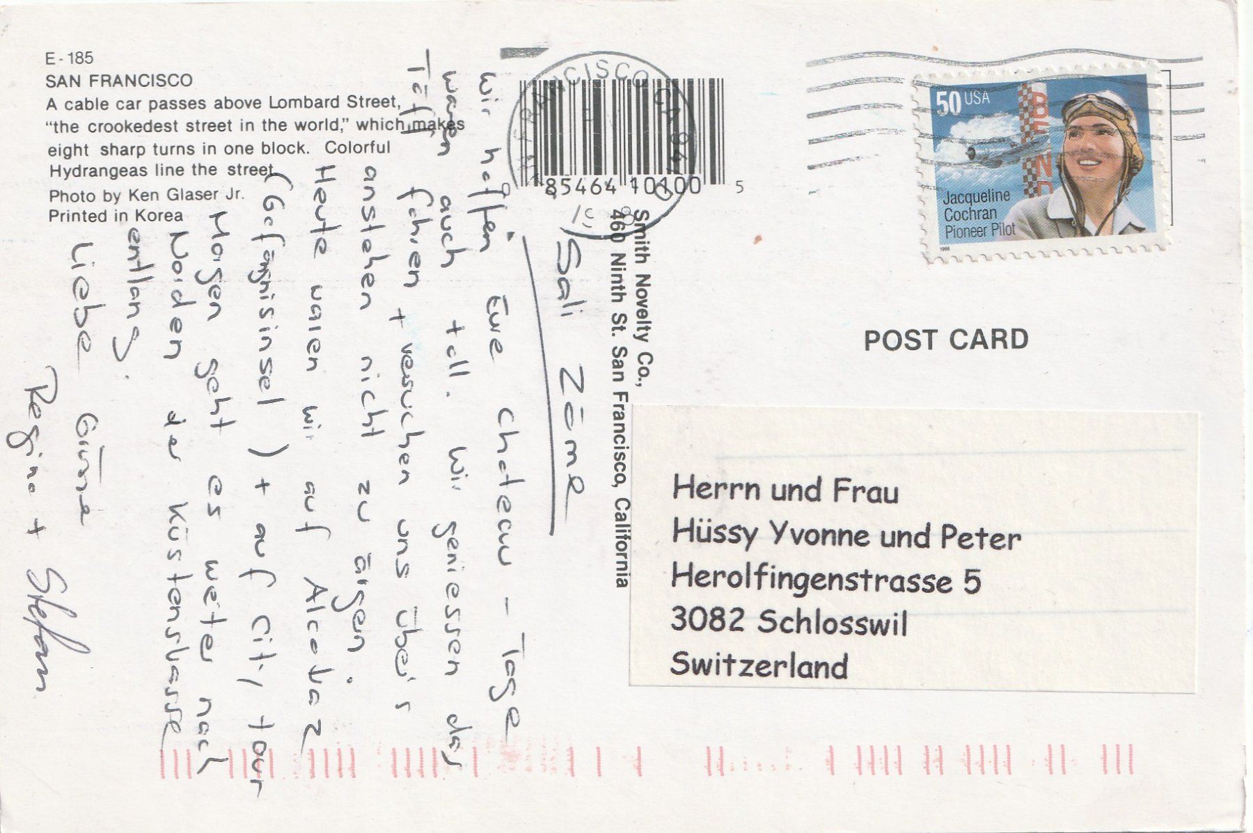 Cartoline postali: San Francisco – Usato da Lumbrein venduto da made02 1