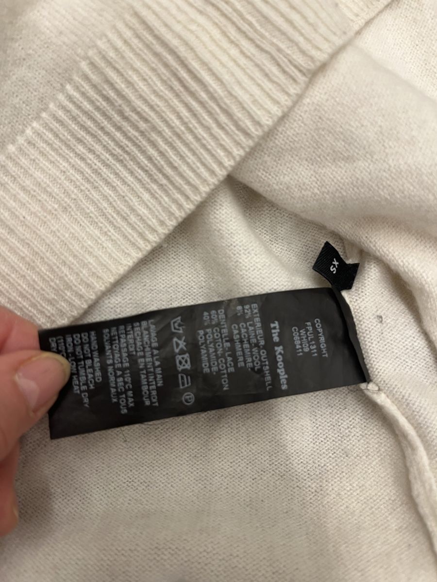 Kooples Pulls & Sweat-shirts: The Kooples Pullover in XS, Kaschmirmix mit schwarzer Spitze – D'occasion à Niederglatt ZH par karinso 4