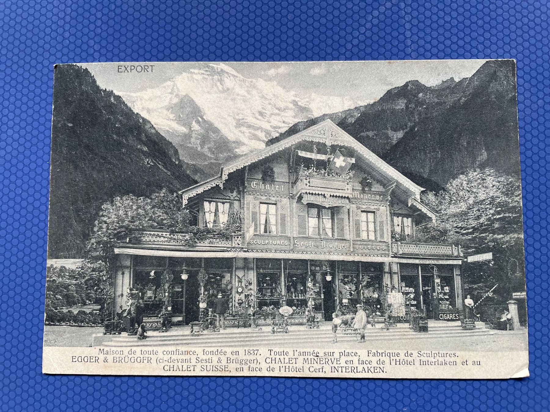 Ansichtskarten: Interlaken belebt – Gebraucht aus Faido von Luca555