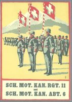 MILITARIA, II WK, SCH.MOT.KAN.RGT.11, SELTENE  KARTE
