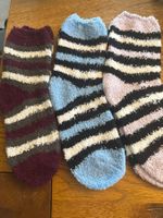 3x Kuschelsocken - flauschig weich-Wohlfühlen- Zeit für Dich