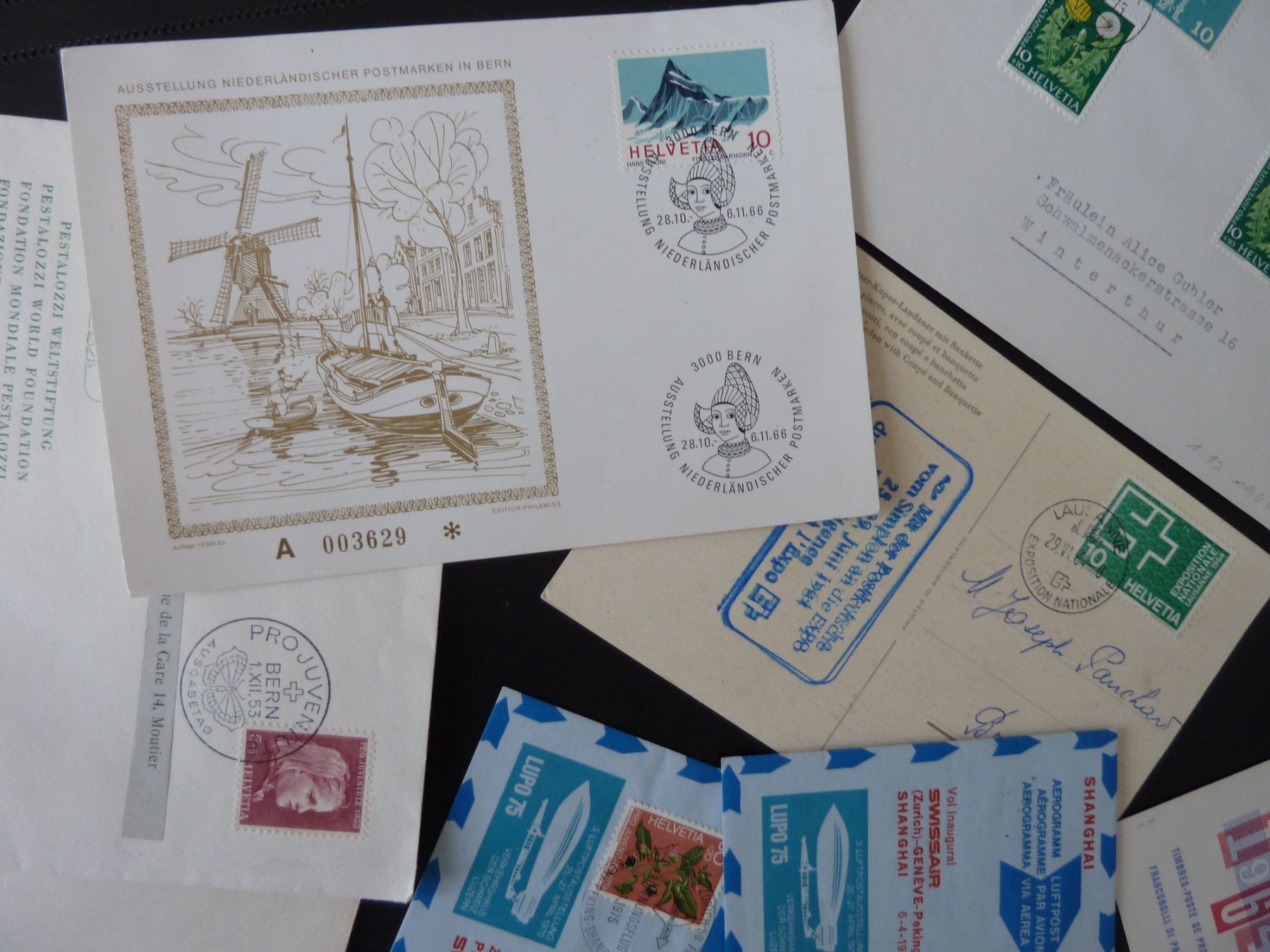 Tutti i francobolli: Lot lettres CH (3909) – Usato da Onex venduto da BANGON80 5