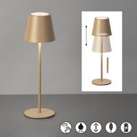 LED Aussen Tischleuchte, 37 cm Höhe