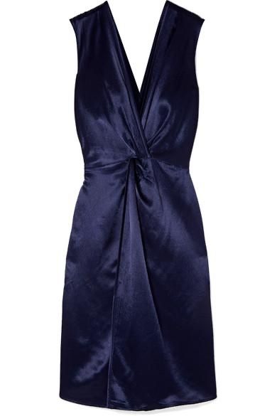 Vestiti: Sid Neigum Twist Front Hammered Satin Dress - Gr. S – Nuovo e nell'imballaggio originale da Illnau venduto da Monkky 1