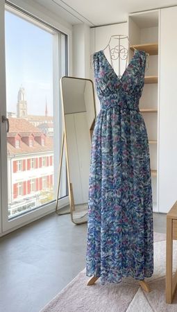 Maxidress Floral Chiffon (Marke: Morgan) Size 38