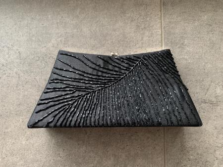 Elegante Abendtasche / Clutch, schwarz, neuwertig, Top!