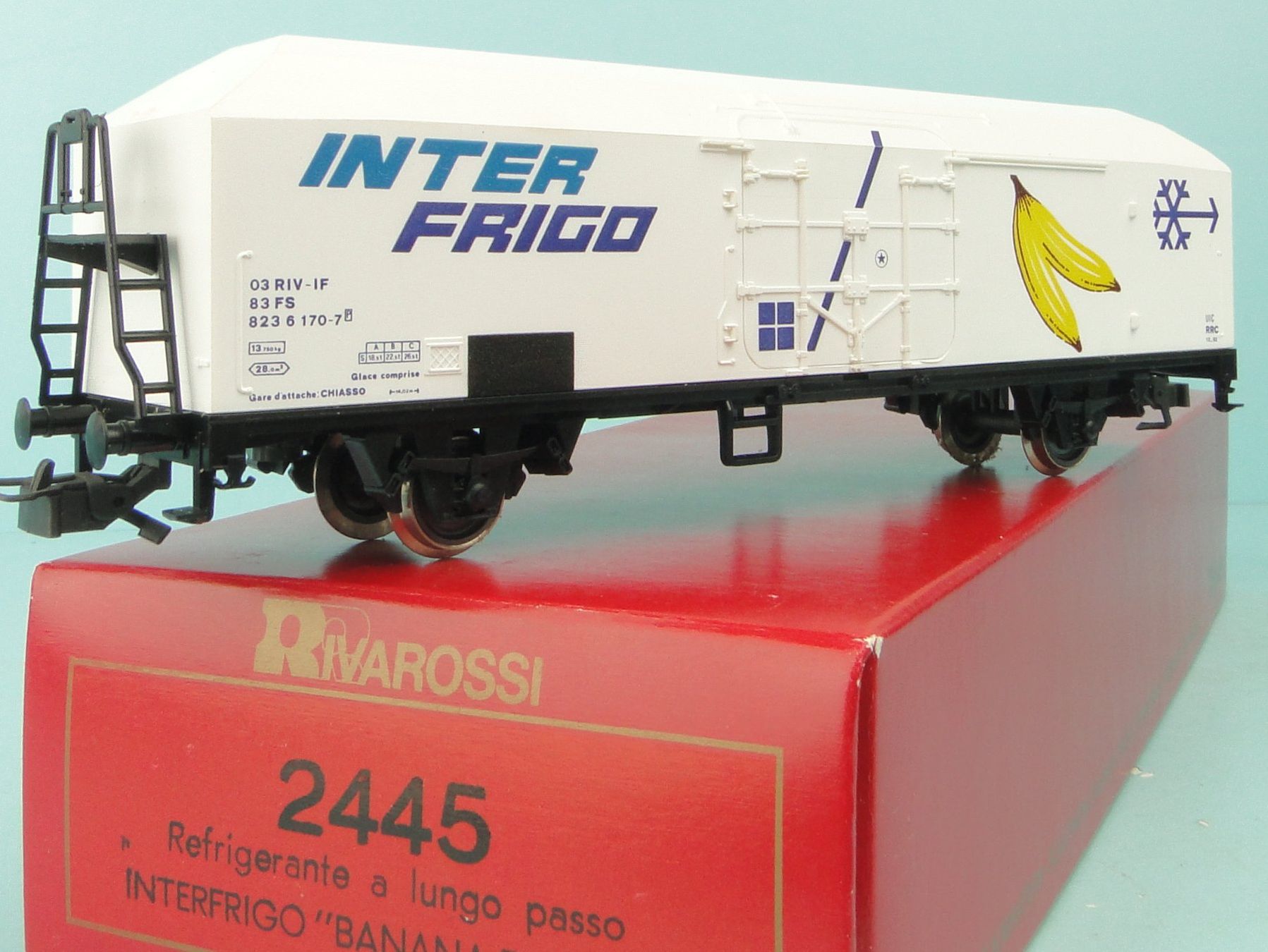Rivarossi Modellini di ferrovie: Rivarossi 2445 H0 FS Interfrigo – Usato da Bülach venduto da cann11