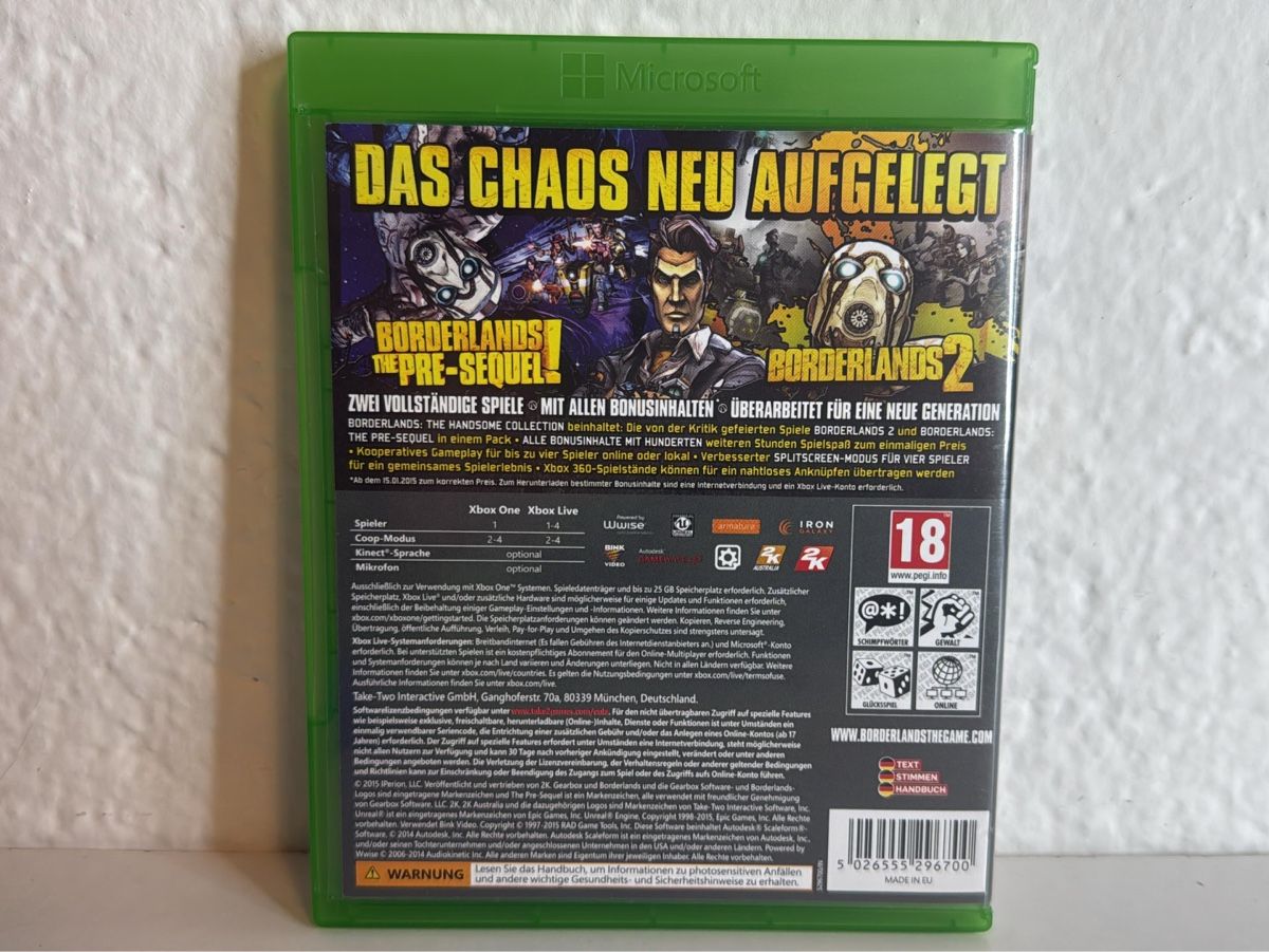 Microsoft Giochi: Borderlands: The Handsome Collection (Xbox One) Game – Usato da Ehrendingen venduto da bubulence 1