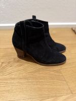 Schwarze Wildleder Stiefeletten Gr. 38 - Herbst Look!
