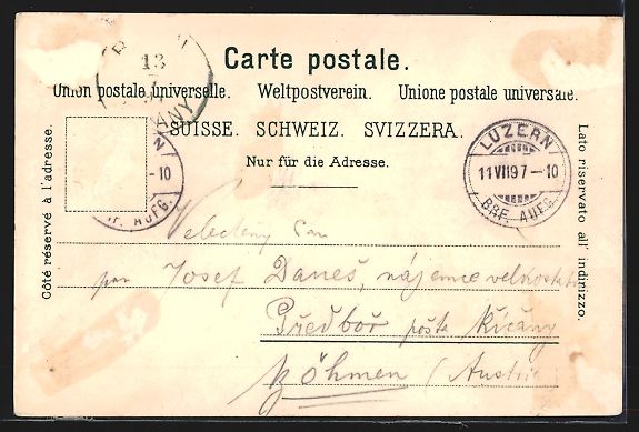 Cartoline postali: Litho Bern, Ortsansicht mit Berna-Brunne – Usato da Berlin venduto da bartko-reher 1