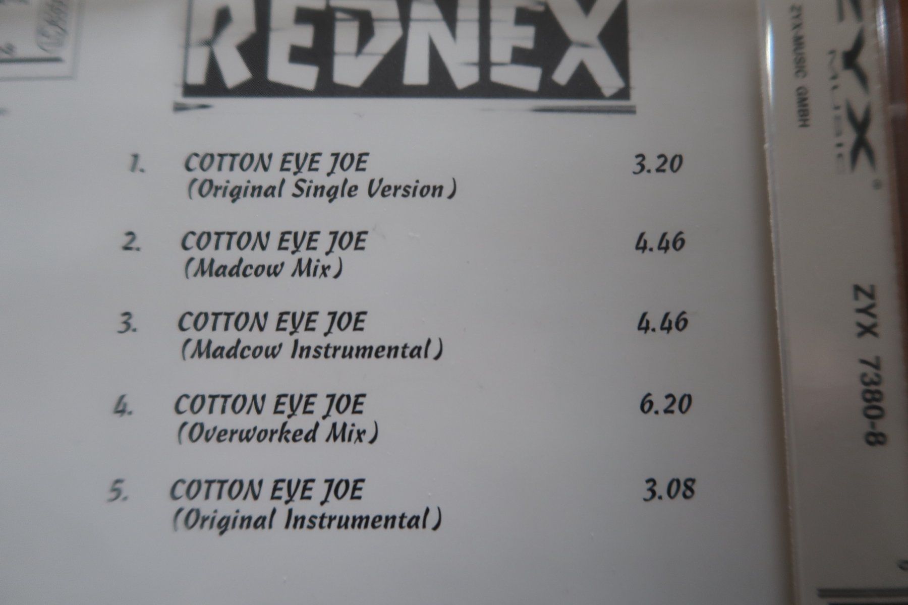 CD: CD Single     REDNEX- Cotton Eye Joe – Usato da Porrentruy venduto da tupatup 3