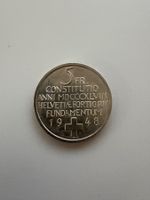 Pièce 5 Fr. Helvetia 1948 bon état