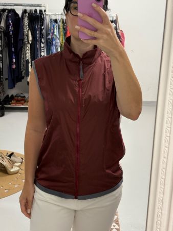 PRADA Sport Weste Gilet Gr. M bordeaux rosa
