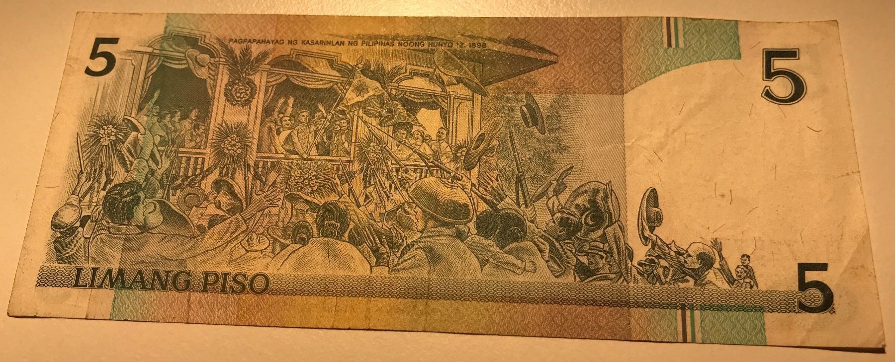 Billets de banque: Philippinen 5 Piso – D'occasion à Algetshausen par Carrhard 1
