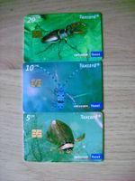 3 Swisscom Taxcard Käfer Set 3 Stück gebrauchter Zustand