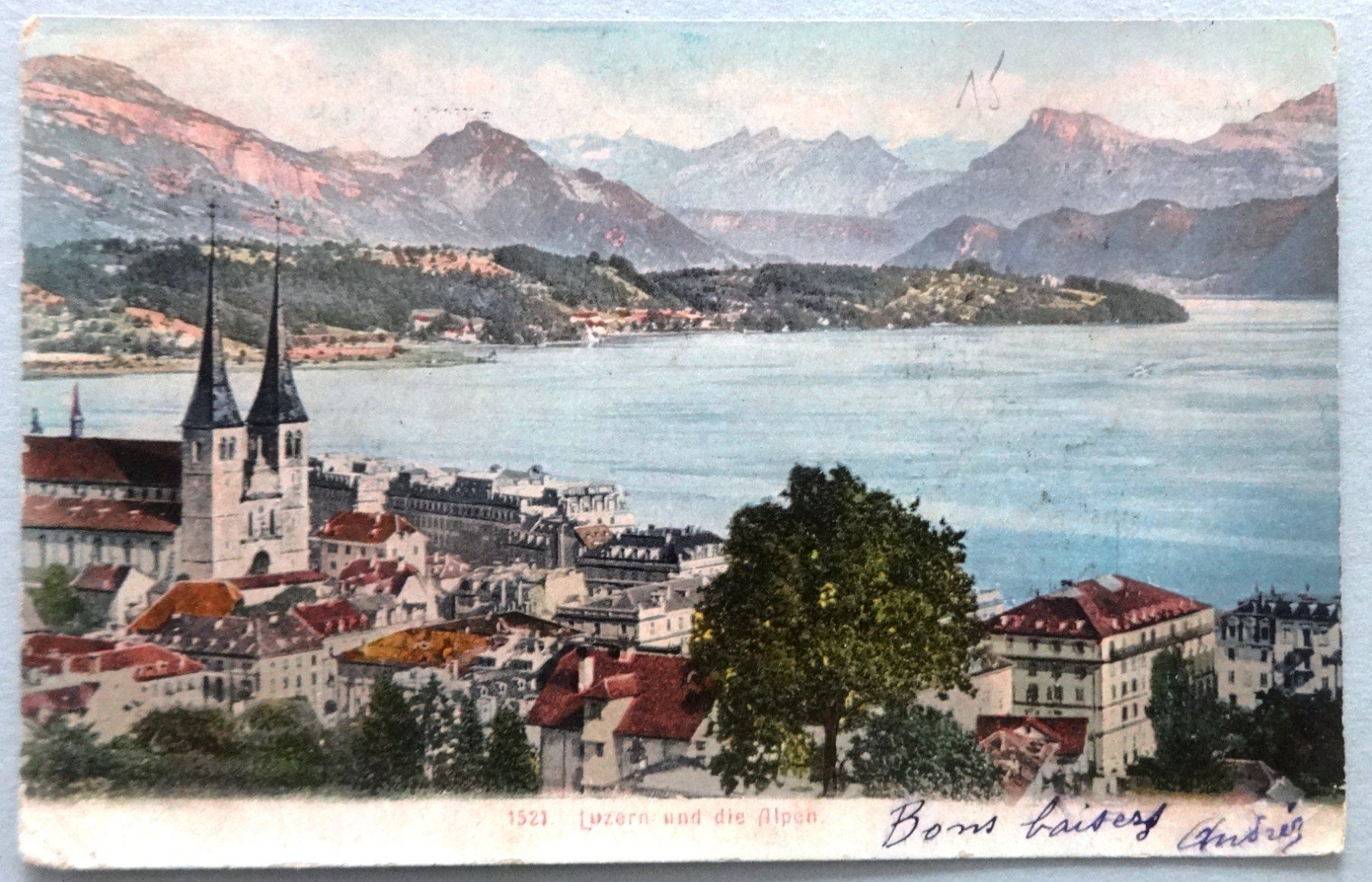 Cartoline postali: Luzern und die Alpen – Usato da Fétigny venduto da Billy2miny