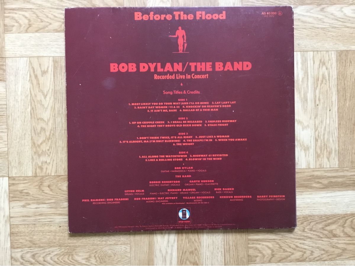 Schallplatten: Bob Dylan / The Band -Befor the flood – Gebraucht aus Kreuzlingen von Schuggerman 1