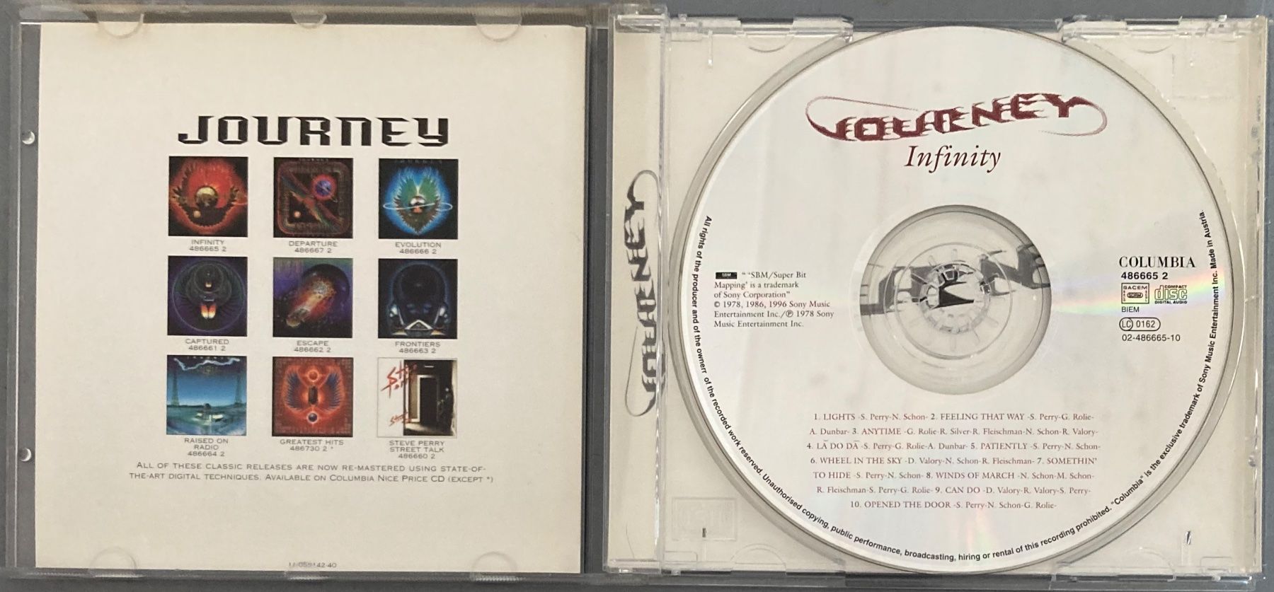 CDs: JOURNEY . INFINITY – Gebraucht aus Poliez-Pittet von Newtown-Records 2