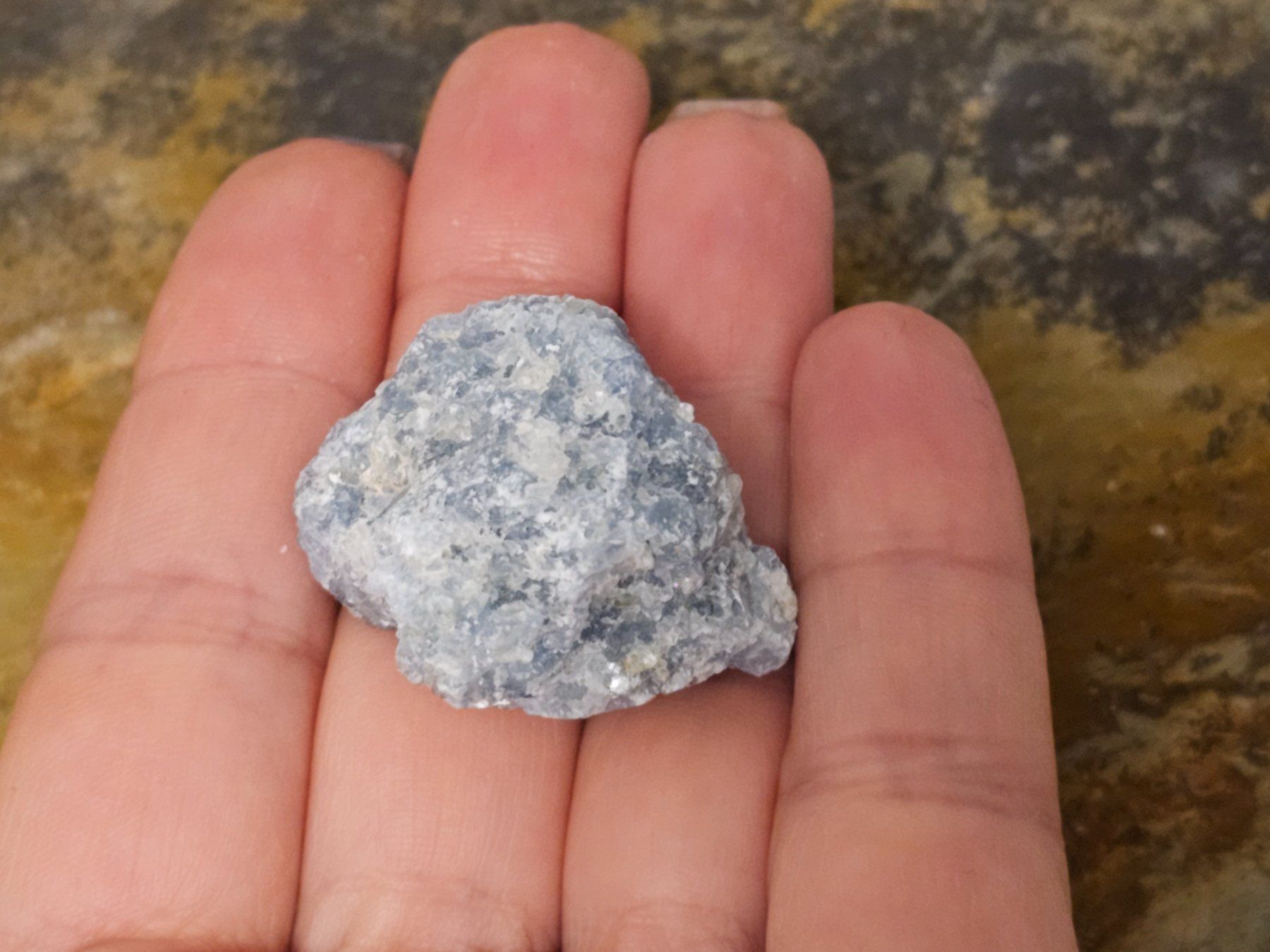 Mineralien & Heilsteine: 19gr Calzit Calcith hellblau Heilwasser Kalzit Heilstein – Neu (gemäss Beschreibung) aus Riedt b. Erlen von Gottestraene 6