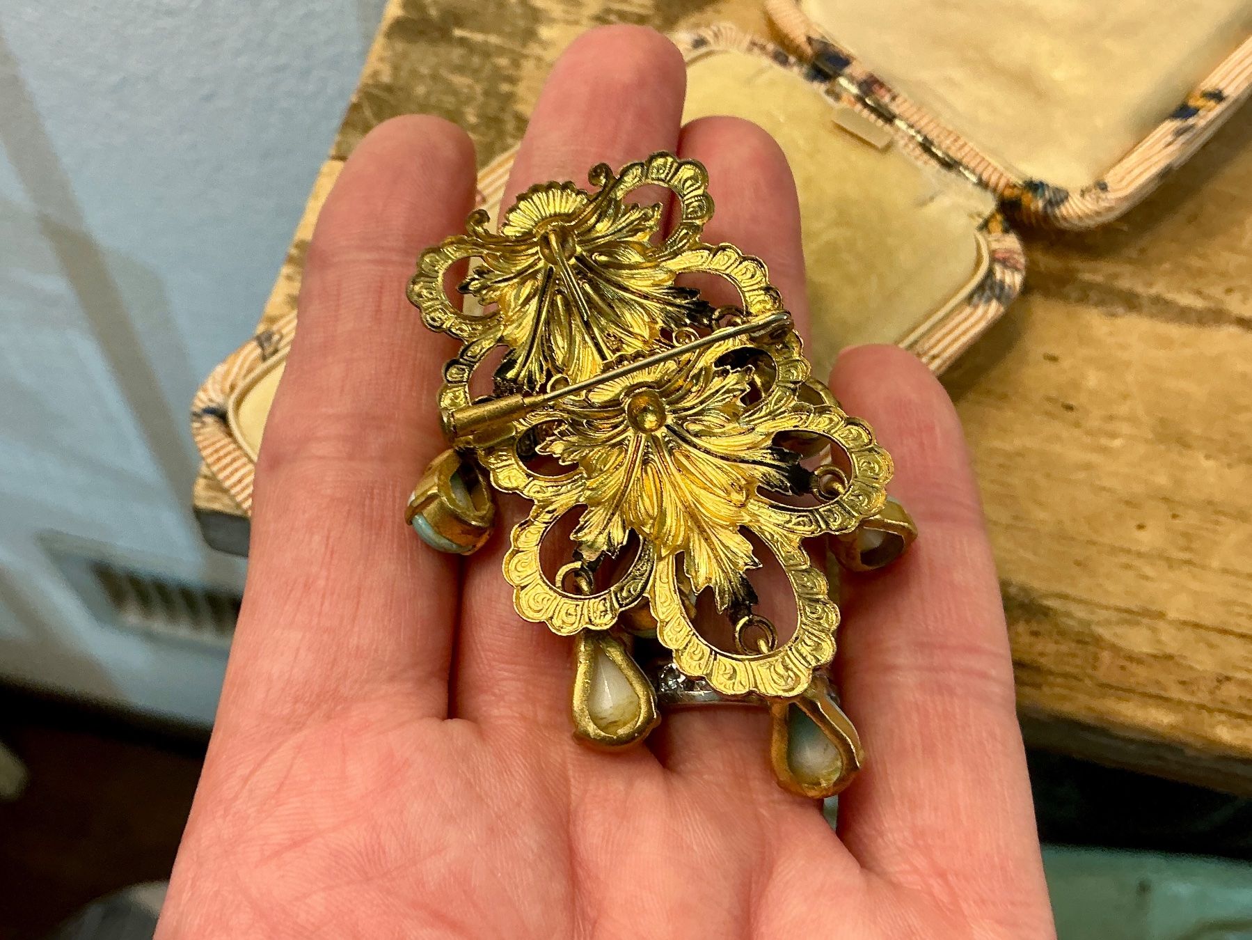 Spille & Fermagli: JUGENDSTIL XL BROSCHE MODESCHMUCK FRANKREICH UM 1900 – Usato da Biglen venduto da Limarkt 4