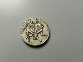 Silber Medaille Franco Annoni Fussball WM Mexico 1986