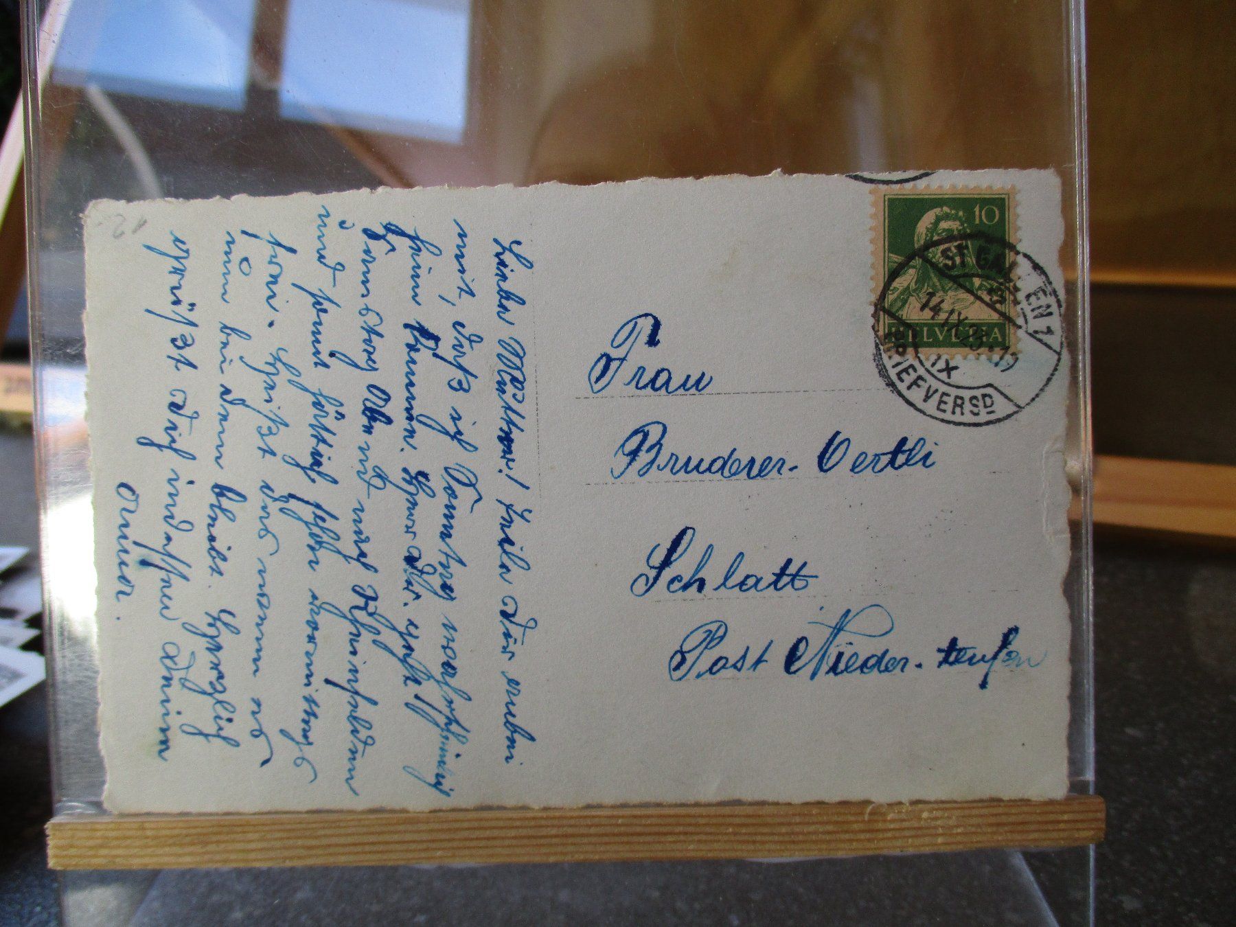 Cartoline postali: Jenins 1923 Postkarte   1 – Usato da Felsberg venduto da sanwill 1
