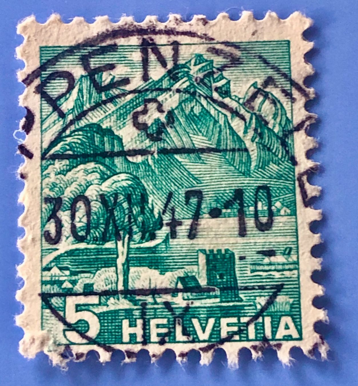 Alle Briefmarken: Nr.202 Landschaftsbilder Stempel    – Gebraucht aus Aarau von Billa007