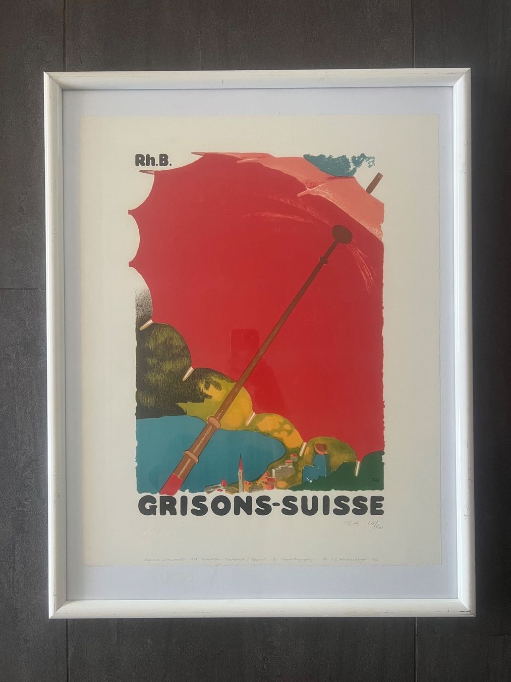 Grafica & Litografie: Augusto Giacometti, Handlithografie, nummeriert – Usato da Rain venduto da Pic-Ass 2