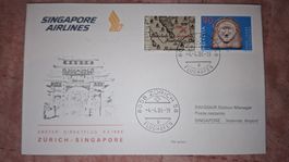 Swissair Zürich - Singapore 04.04.1986