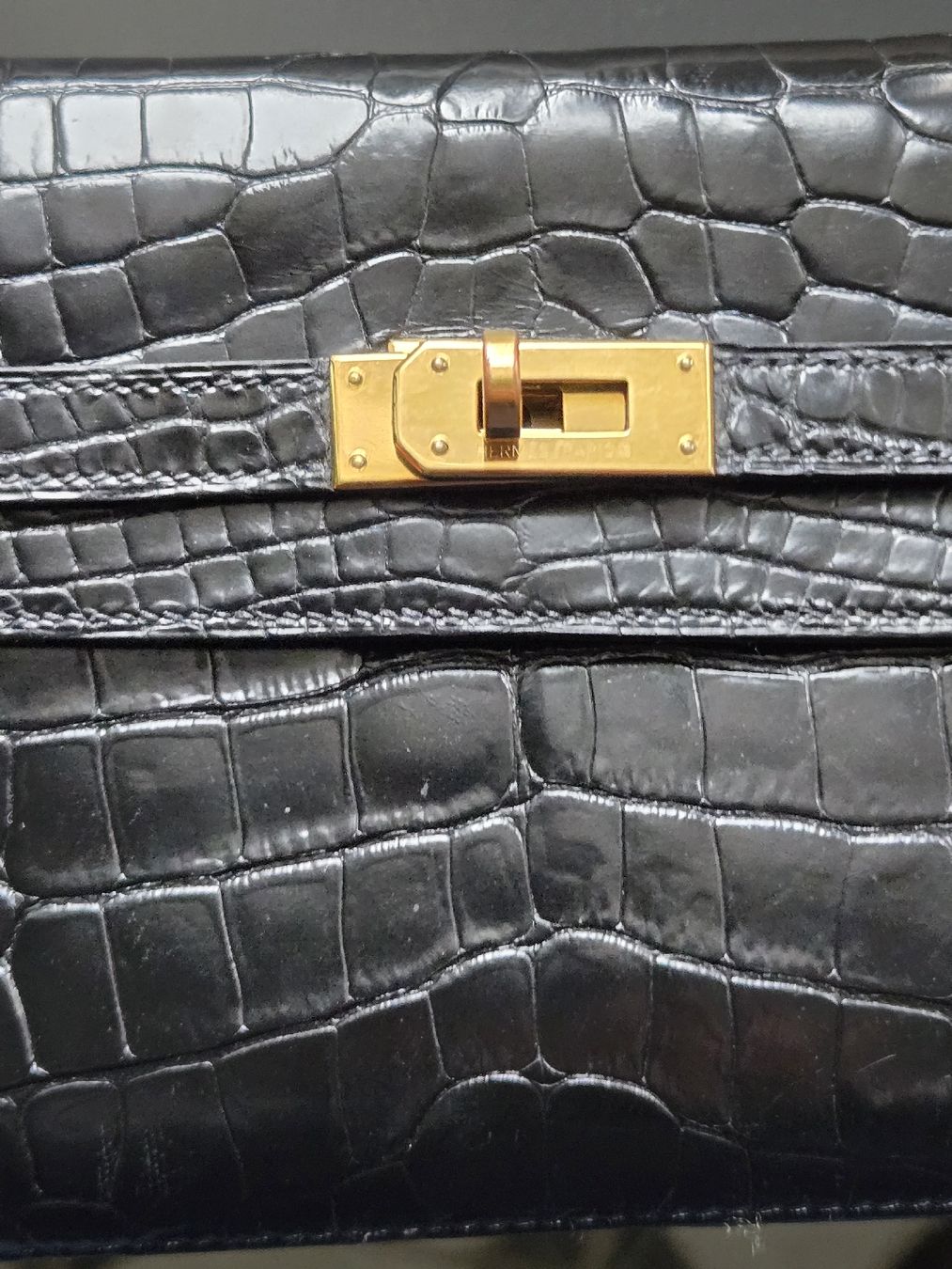 Hermès Portamonete: HERMES  KELLY ALLIGATOR WALLET – Usato da Zug venduto da f_t_827r 9