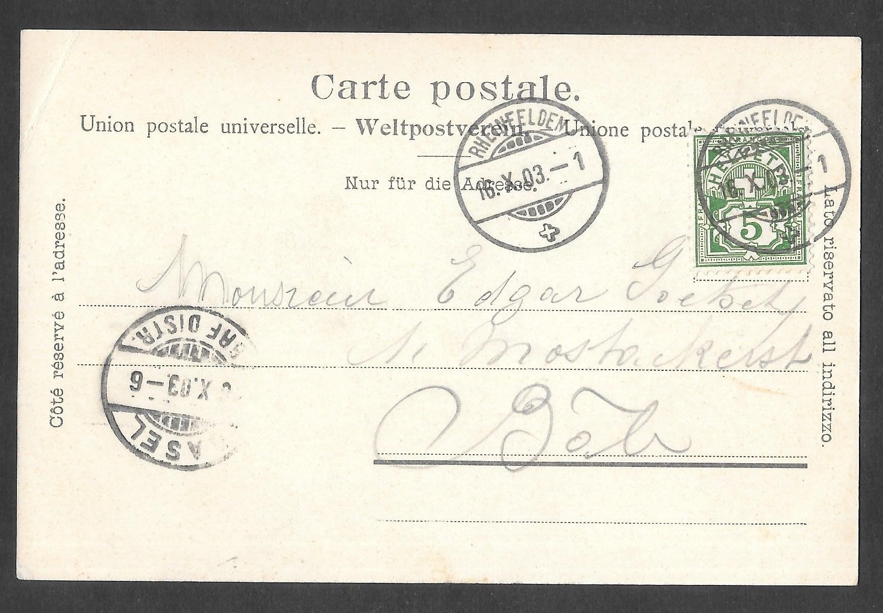 Cartoline postali: Rheinfelden Storchennestturm – Usato da Olten venduto da clotaldi 1