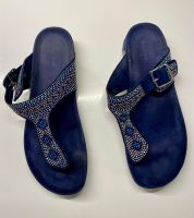 Graceland Zehentrenner Sandalen, blau, Gr. 40, Sommer