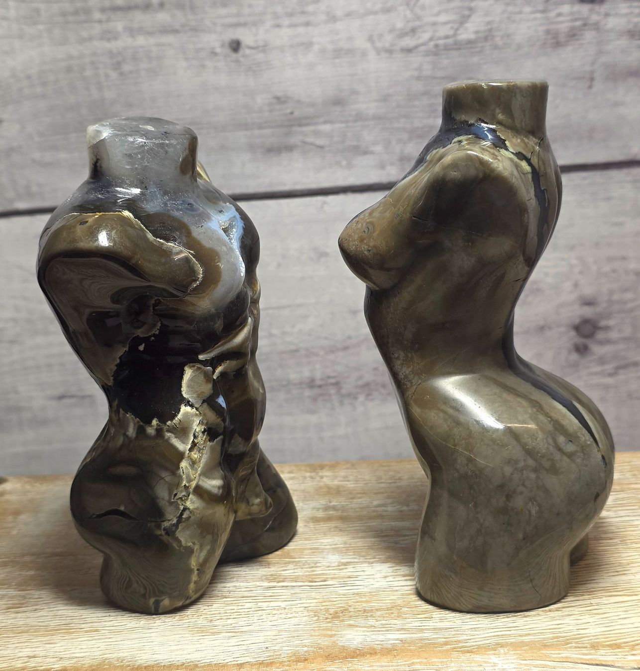 Minerali & Pietre curative: Drusiges Vulkanachat Body Paar 1.6kg – Nuovo e nell'imballaggio originale da Matzingen venduto da Shay_Crystalz 1