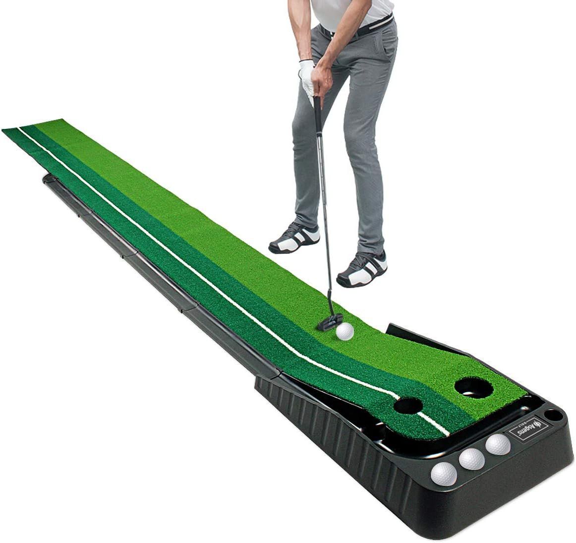 Mazze & Set: Puttingmatte Golfmatte Putting Trainer mit Ballrückgabe – Nuovo e nell'imballaggio originale da Herisau venduto da Zevora