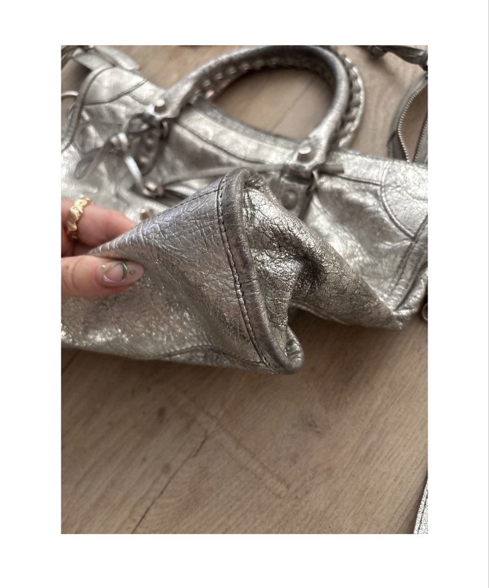 Balenciaga Borse: Balenciaga City Mini Regular Hardware Silver – Usato da Zürich venduto da kleinervogel 2
