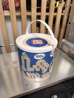 HEROS Wooden Blocks Bucket 100 pcs Germany 1+ years