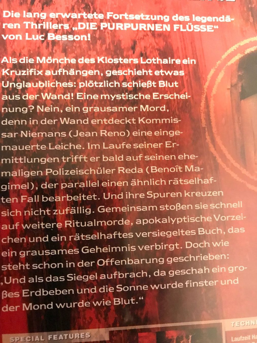 Tutti i DVDs: Die purpurenen Flüsse 2 – Usato da Freudwil venduto da Feenland2010 2
