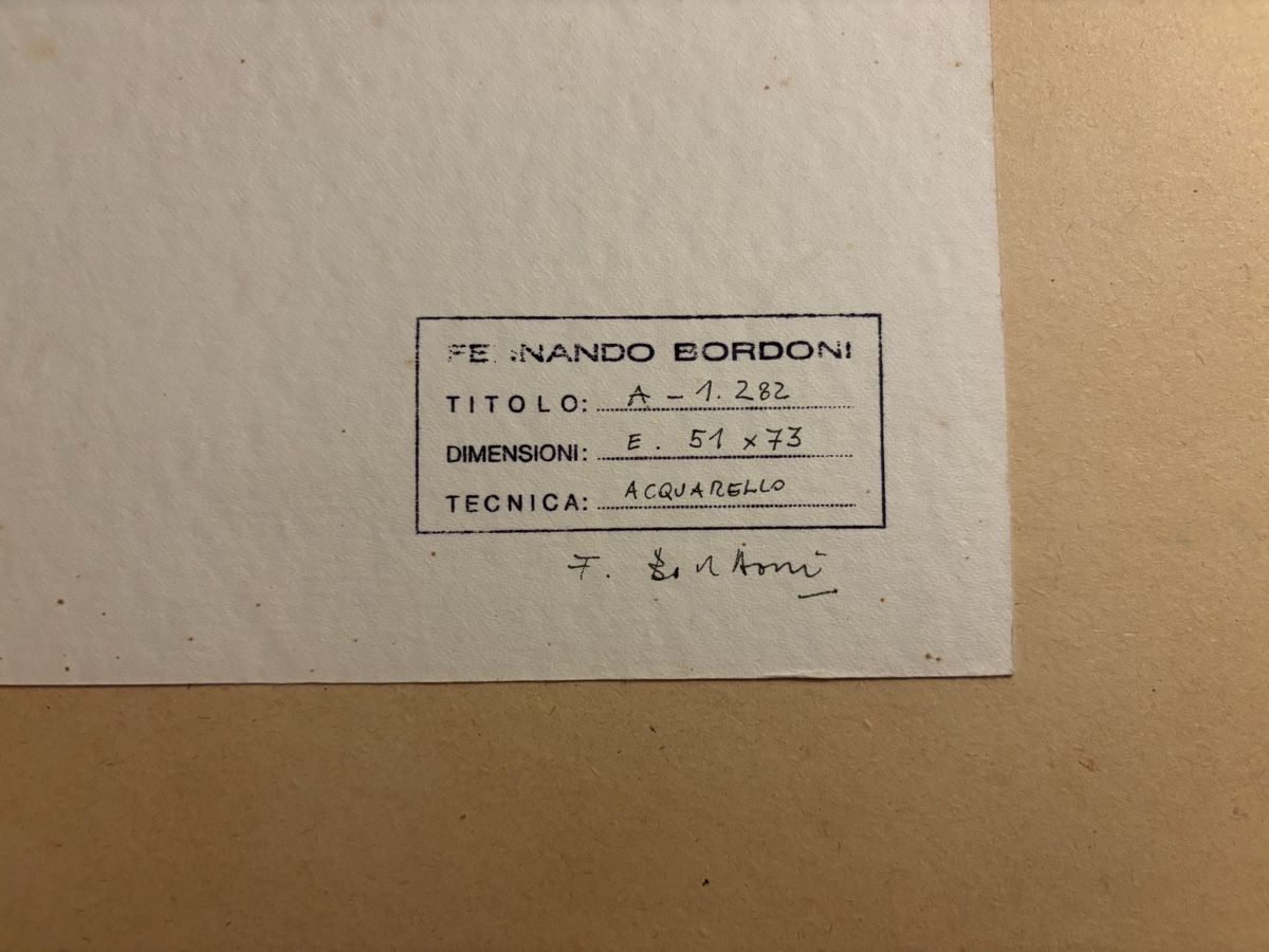 Tableaux: Fernando Bordoni - Aquarell A - 1.282 – D'occasion à Arth par tir_y6zz 1