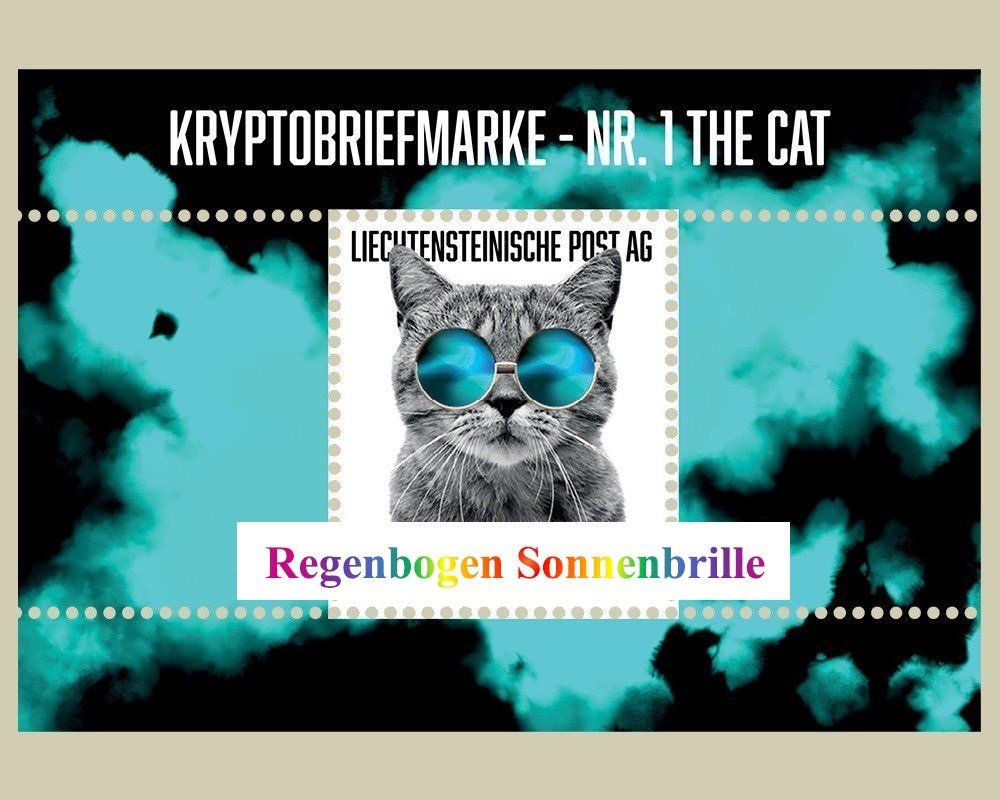 CRYPTO BRIEFMARKE-NR1 THE CAT Regenbogen (Neu und originalverpackt) in Baar  für CHF 2500 – mit Lieferung auf Ricardo kaufen