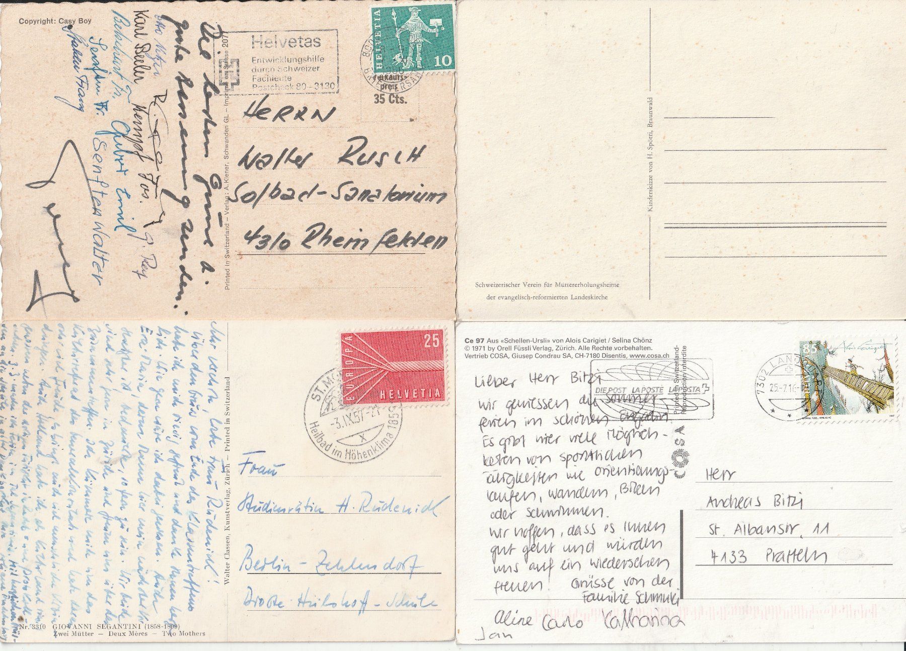 Cartoline postali: 20  Diverse Karten – Usato da Lumbrein venduto da made02 3