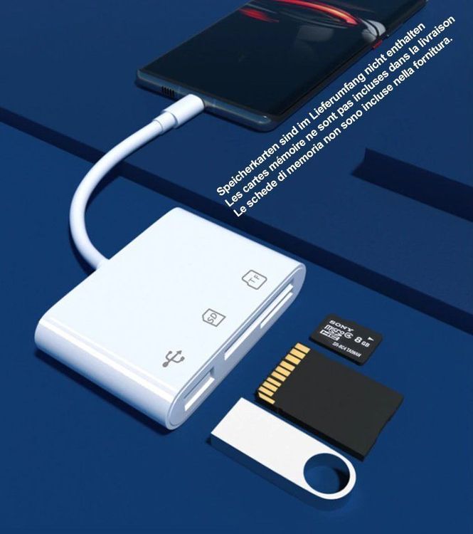 Gibot 3.0 USB-Typ C Kartenlesegerät, SD/icro SD Kartenleser