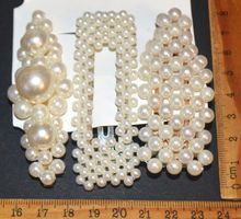 Schmuckset E-100 – 3 Haarspangen mit Kunstperlen
