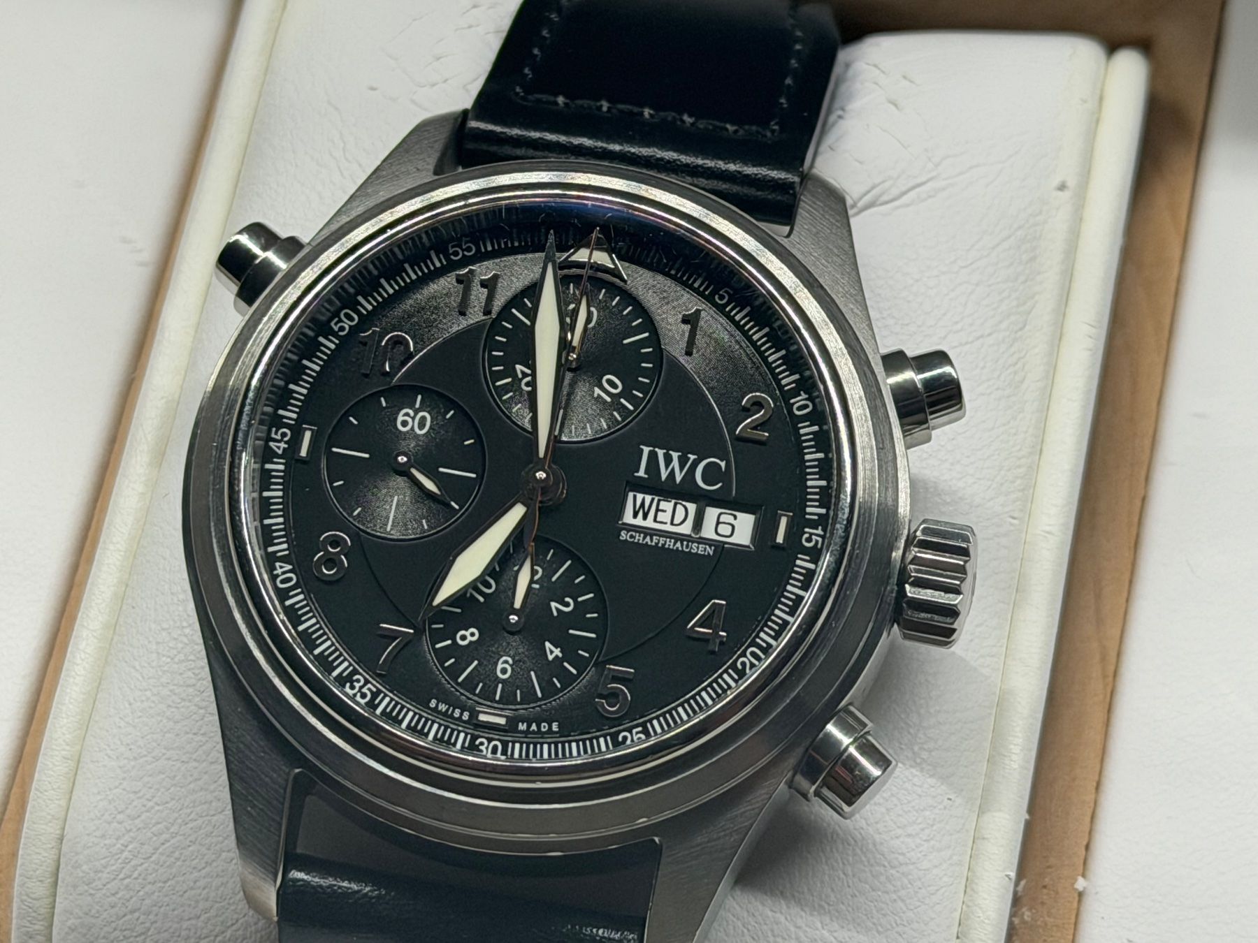 IWC Orologi: IWC Pilot Spitfire Doppel Chrono IW371333 – Usato da Aarau venduto da trader1000