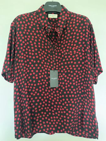 Saint Laurent - Silk polka dot shirt